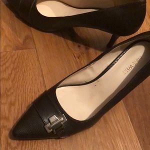 Nine West midi Brown leather heels